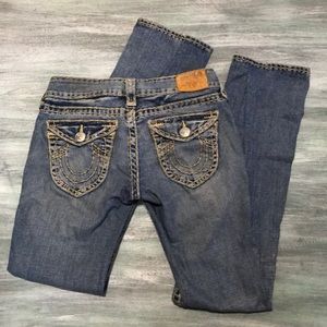 True Religion Billy Big T Straight Leg Low Rise Denim